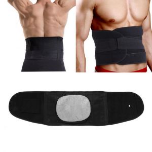 Home Stuff אימונים בבית Adjustable Lower Back Support Sports Double Pull Strap Lumbar Brace Posture Belt Protector