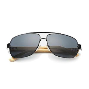 Home Stuff לבוש גברים UV400 Bamboo Legs Men Women Sunglasses Metal Frames Outdoor Colorful Glasses Goggle